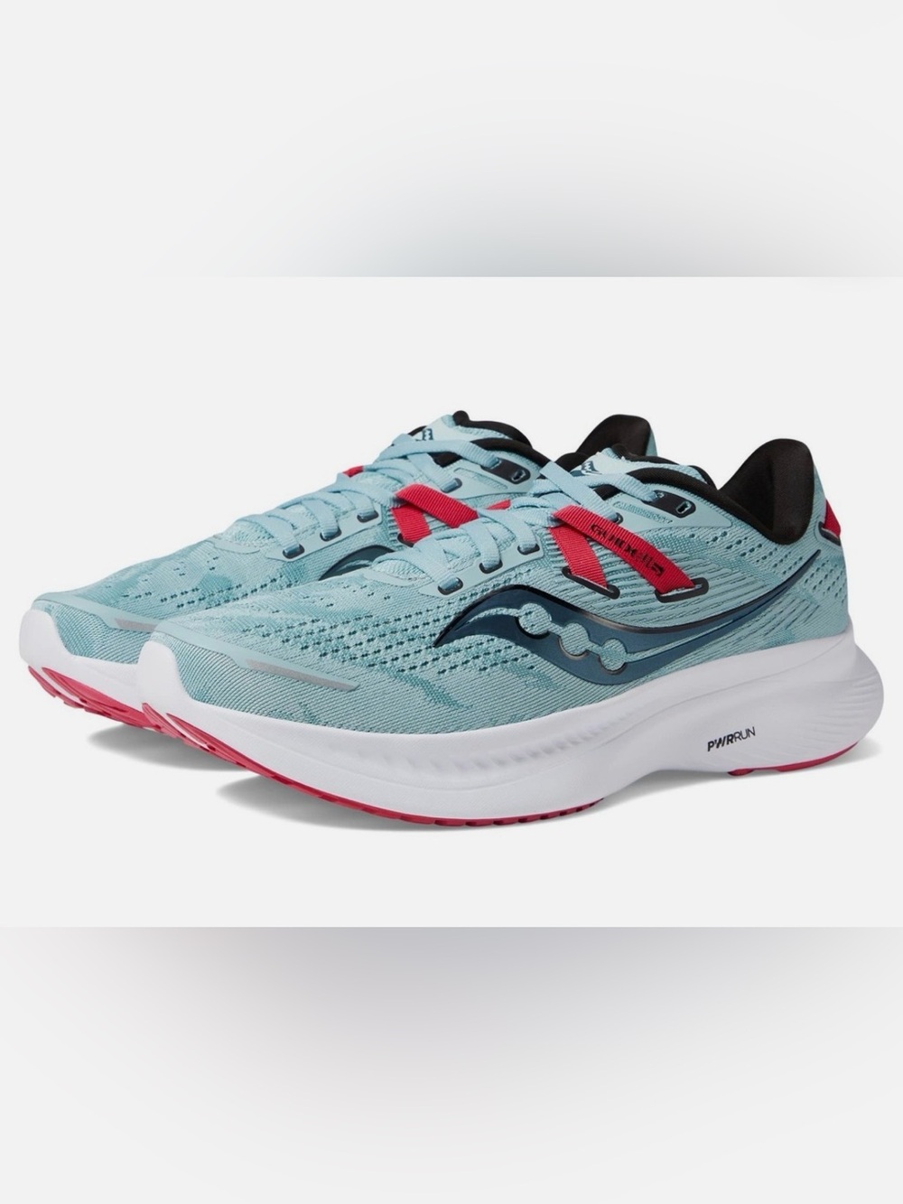 Saucony Guide 16 Women's Runing Shoe Women's Blue Pink Accents Sneakers Sz 6.5